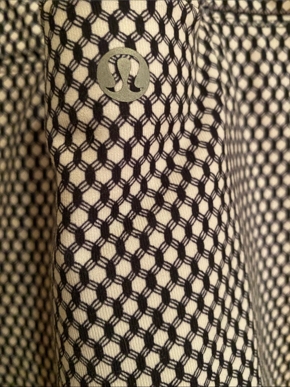 lululemon athletica White and Black Geometric Tank Top